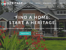 Tablet Screenshot of heritagerealty.ca